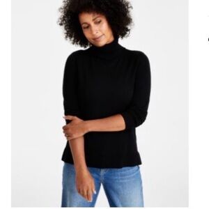Style & Co. Classic Black Turtleneck Sweater